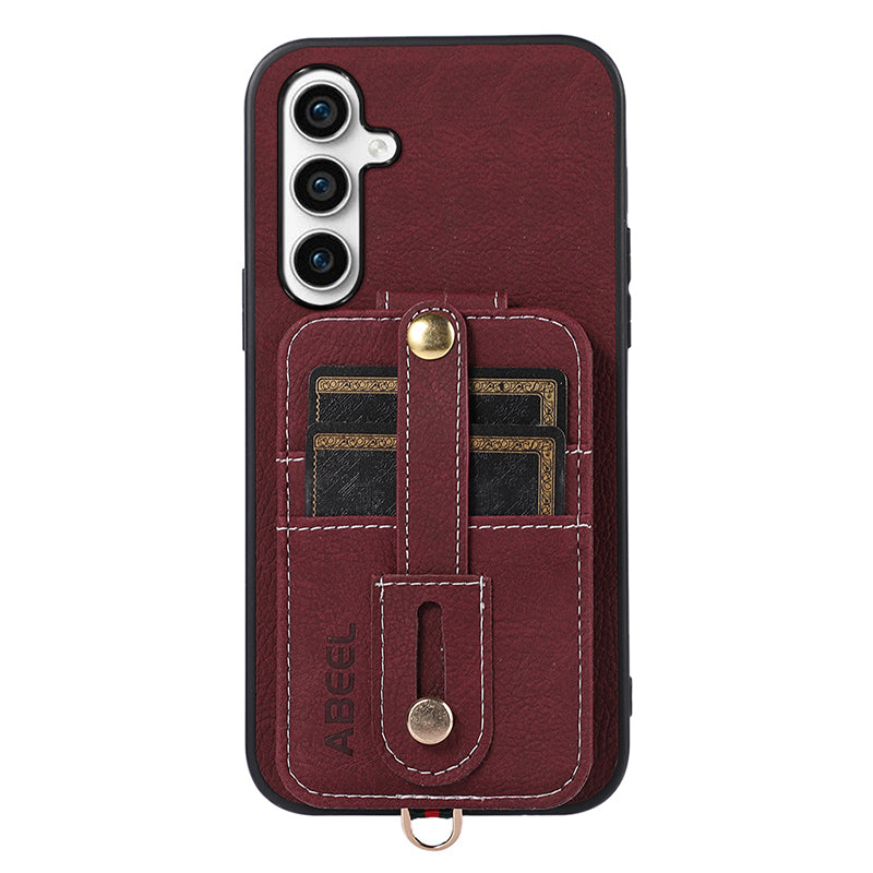 ABEEL Style 02 For Samsung Galaxy S23 FE Vertical Flip Card Slots Kickstand Case Litchi Texture PU Leather TPU PC Phone Cover ABEEL Style 02 For Samsung Galaxy S23 FE Vertical Flip Card Slots Kickstand Case Litchi Texture PU Leather TPU PC Phone Cover